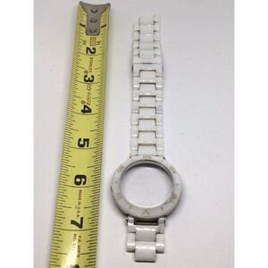 Michael Kors Ceramic Watch Bracelet Case Links Parts Band 20mm White A621